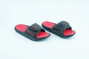 Red and Black Adidas Trendy Slippers For Men