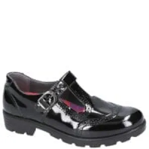 Ricosta Olivia Girls Black Patent School Shoes