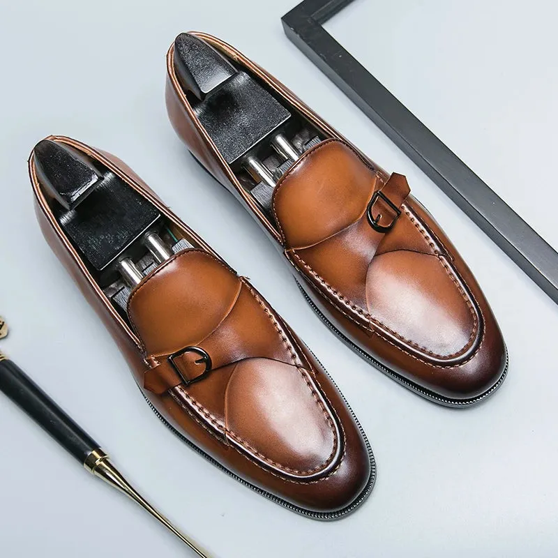 Square Toe Tassel Slip-On Loafers