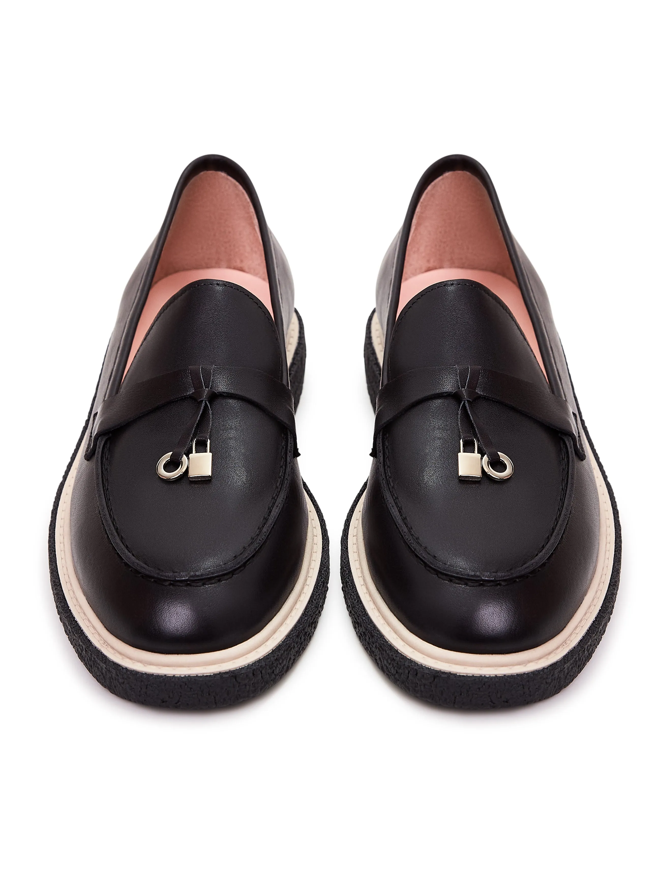 Suede Slip-On Loafers - Black