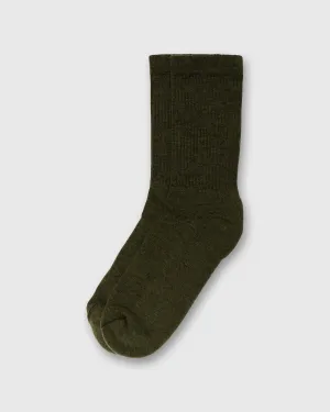 Supermerino Crew Socks in Olive