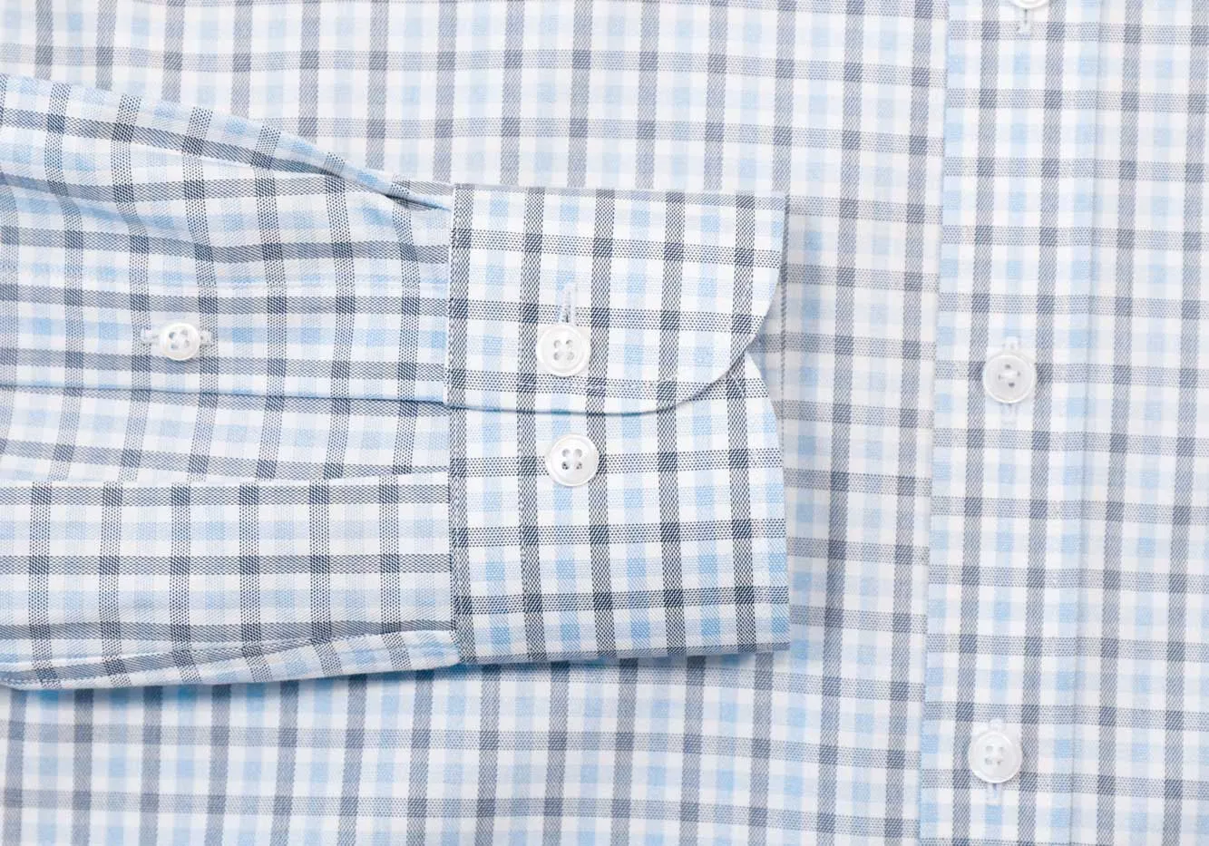 The Light Blue Huxley Tattersall Custom Shirt