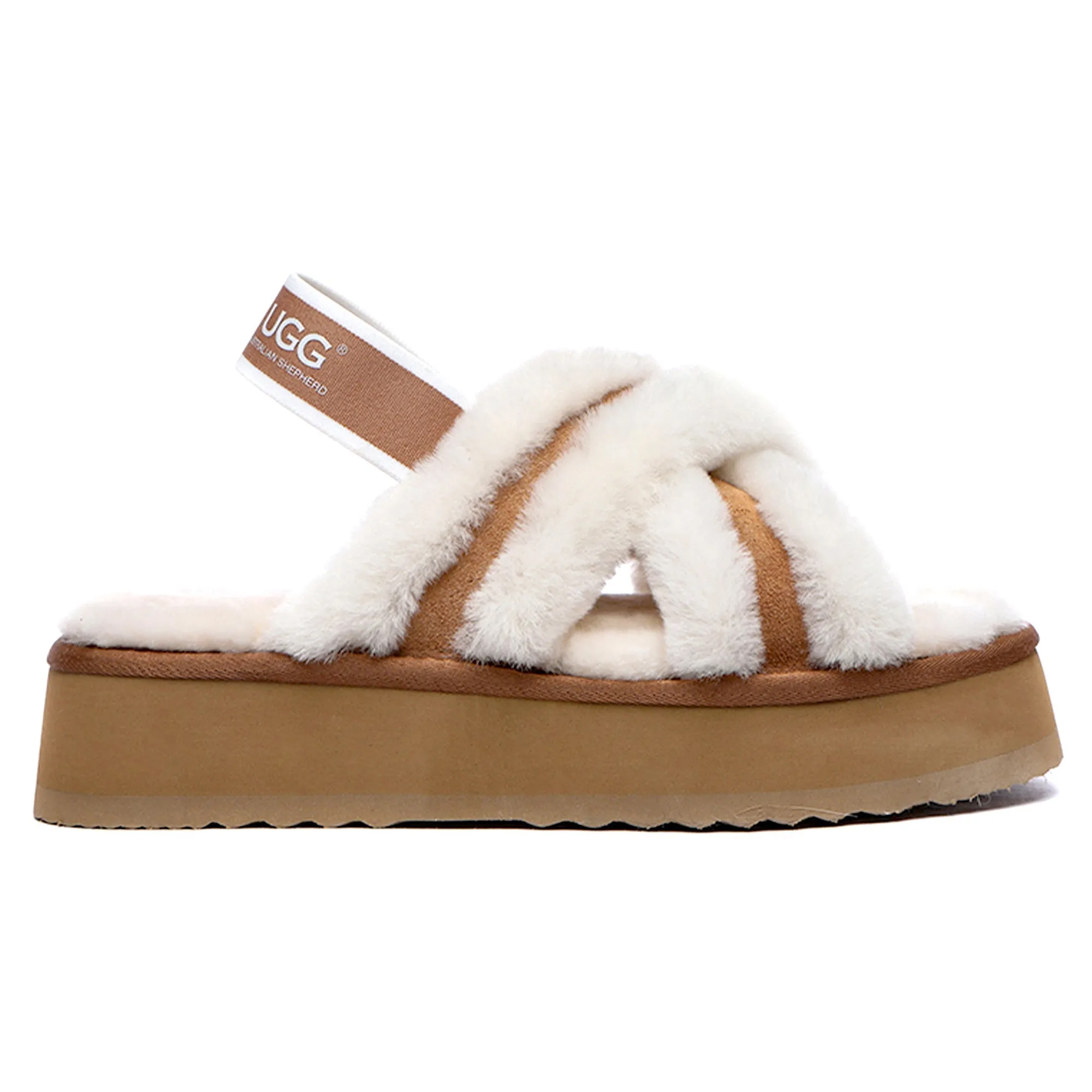 UGG Women Platform Cross Slides