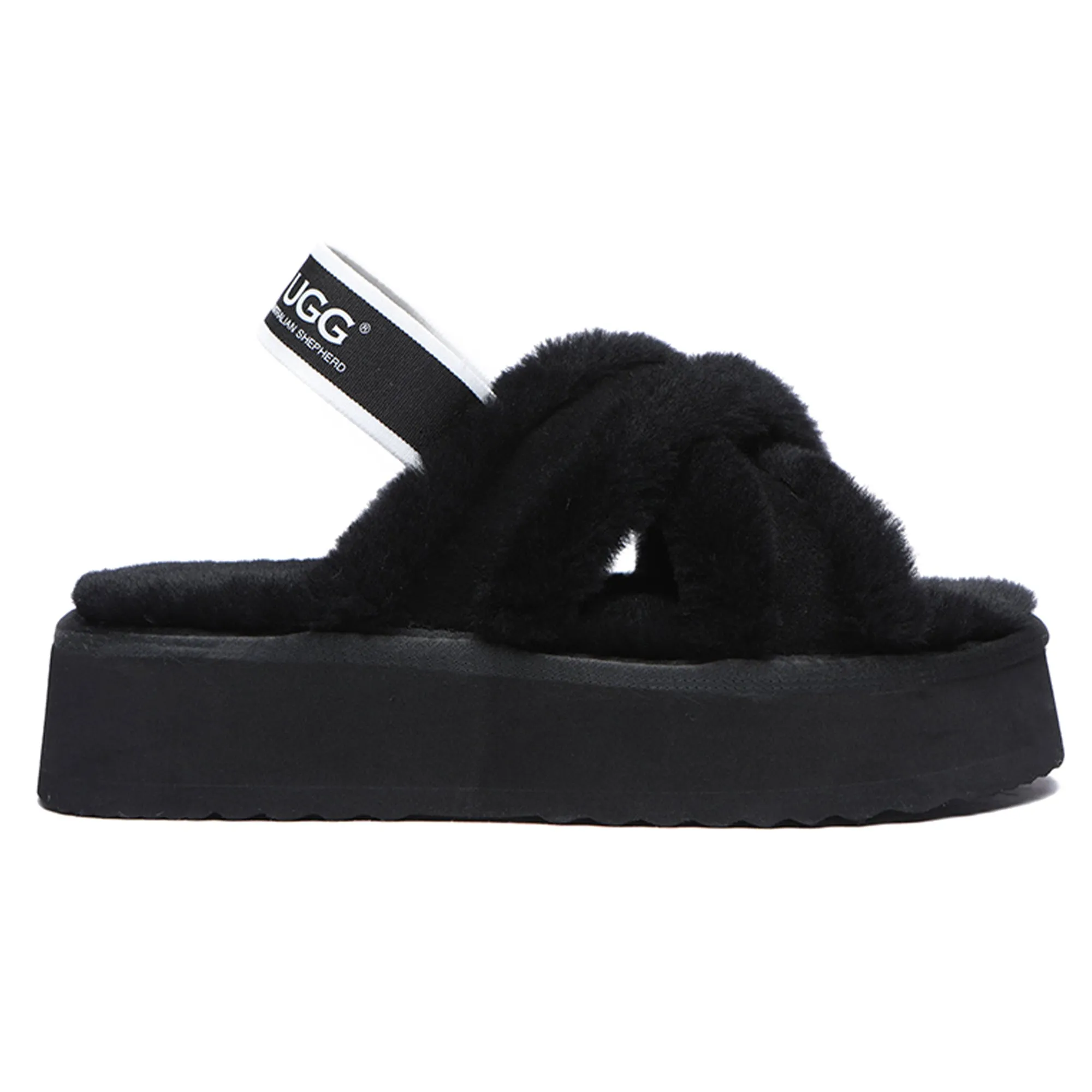 UGG Women Platform Cross Slides