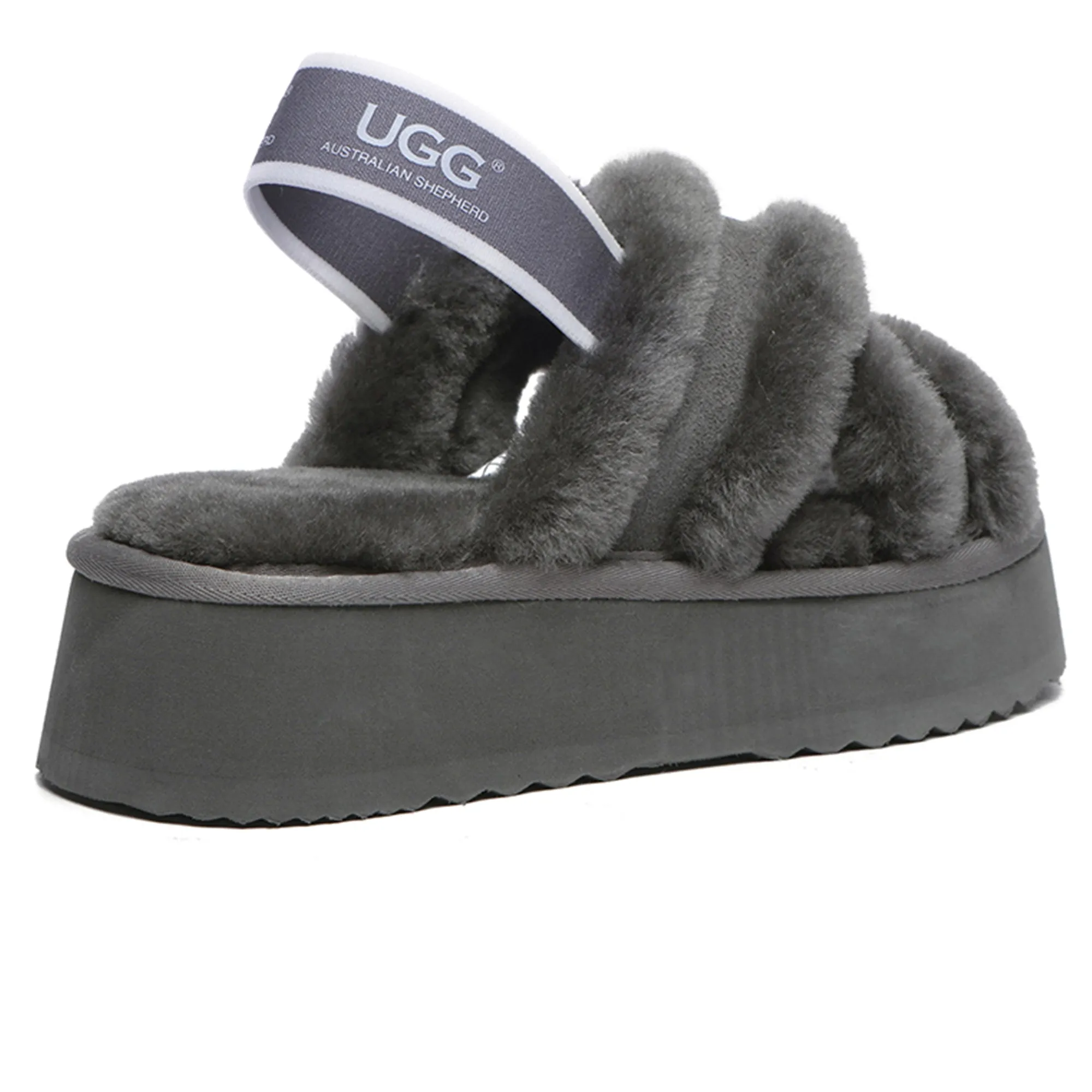 UGG Women Platform Cross Slides