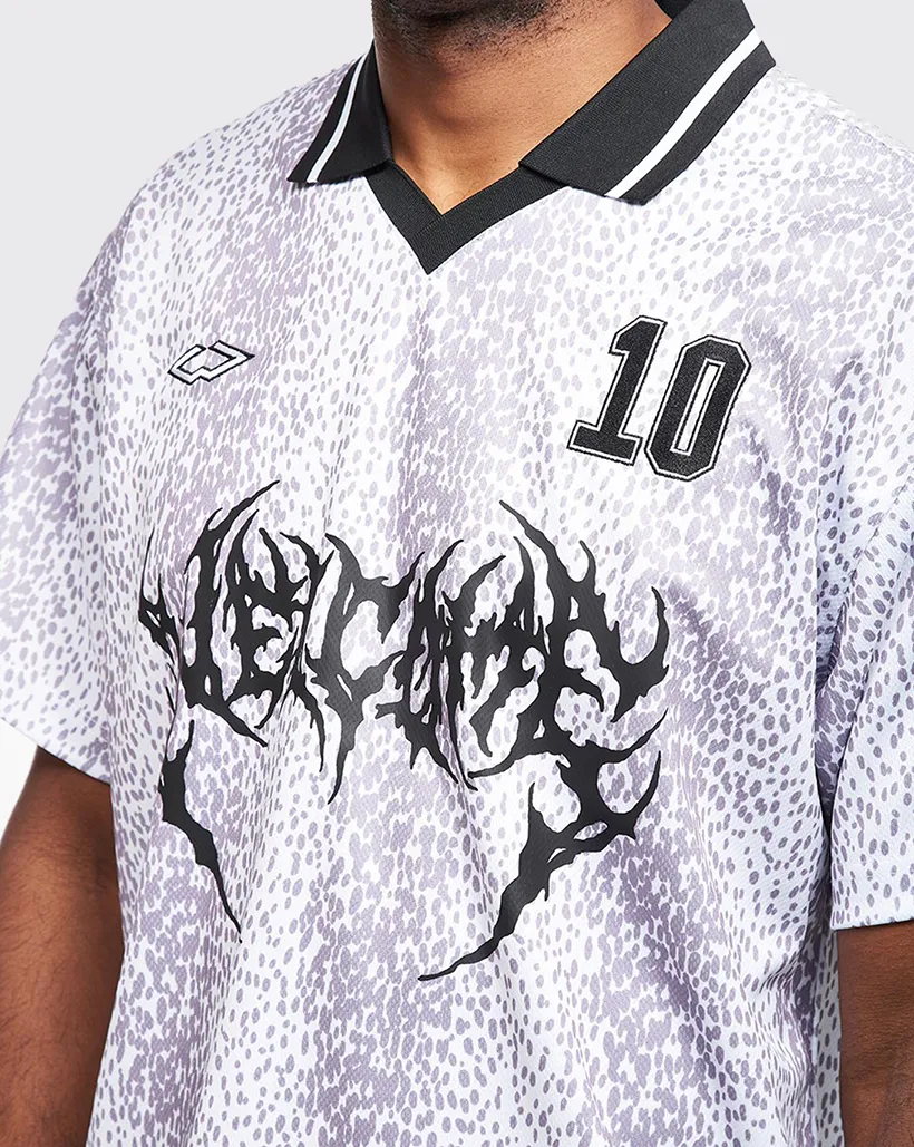 Welcome Penalty Soccer Jersey - White/Lavender