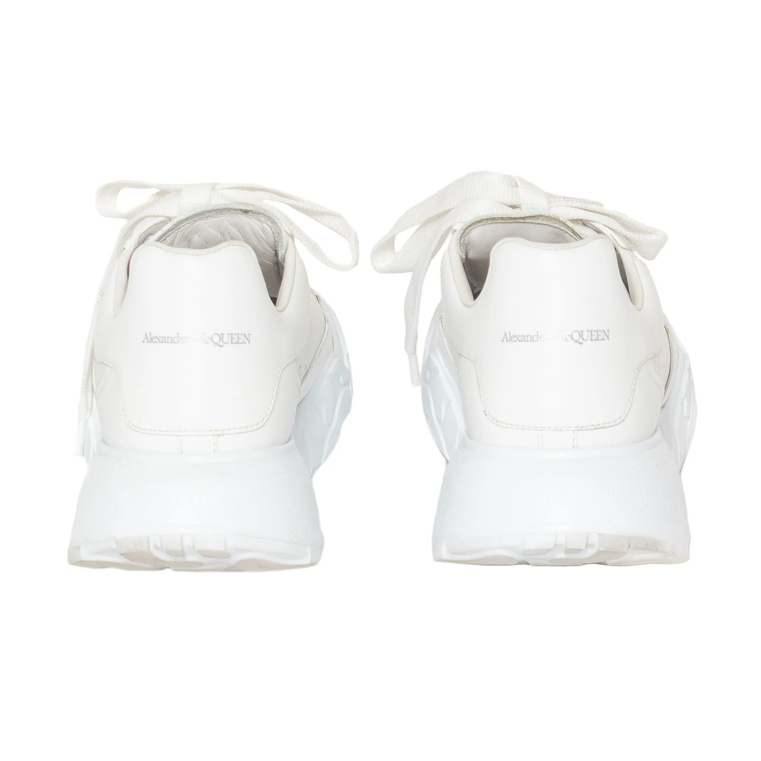 White Leather Court Low-Top Sneakers 38