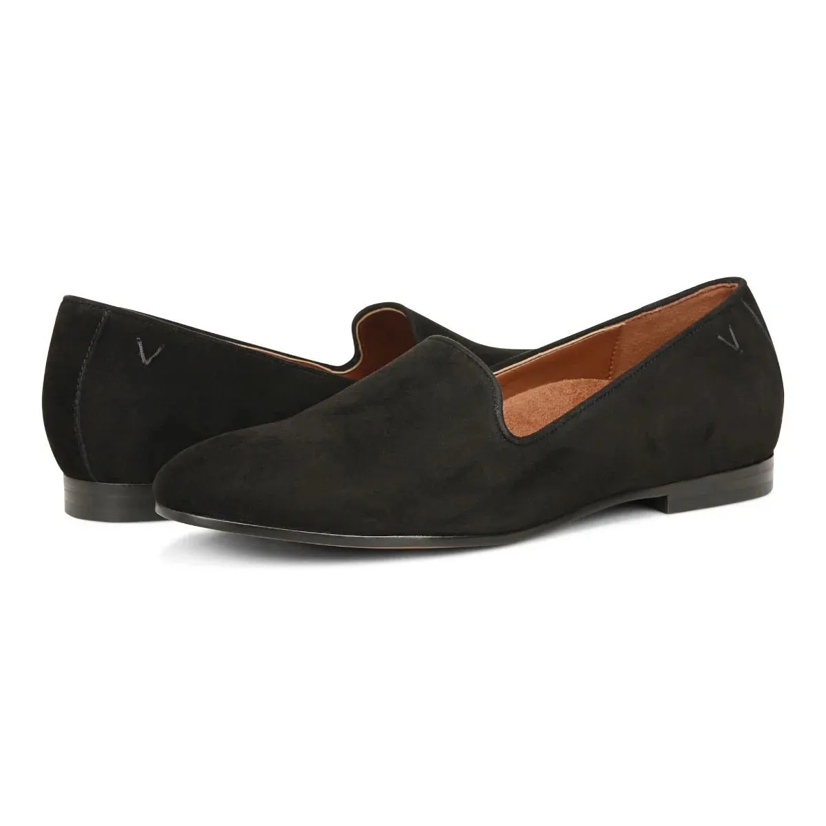 WOMEN'S VIONIC WILLA FLAT | BLACK SUEDE